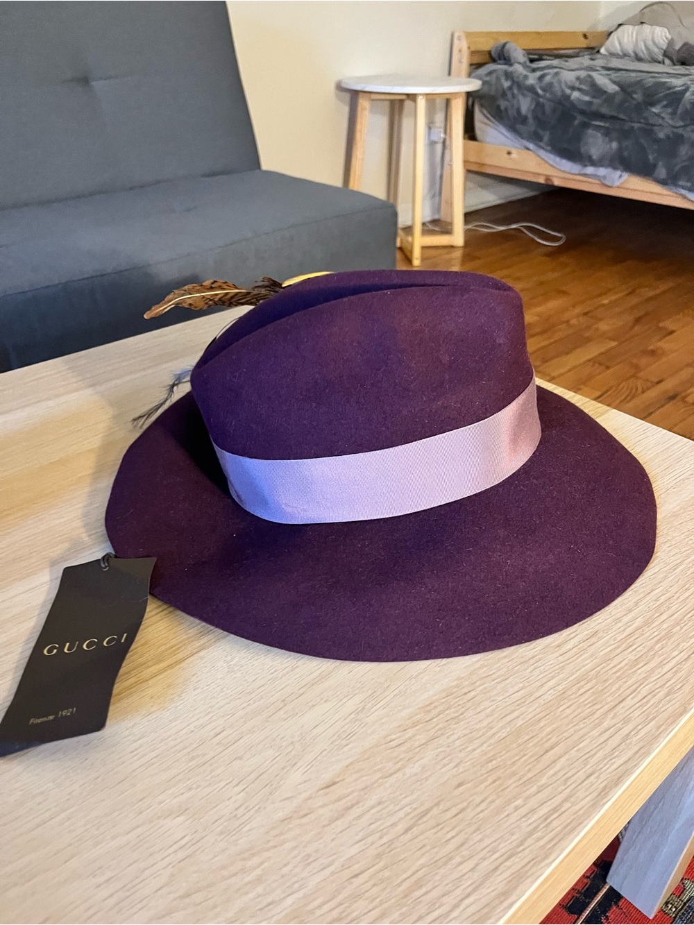 Purple Gucci Fedora - Picture 3 of 4